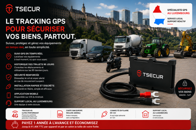 TSECUR GPS PRO – La solution GPS professionnelle au Luxembourg